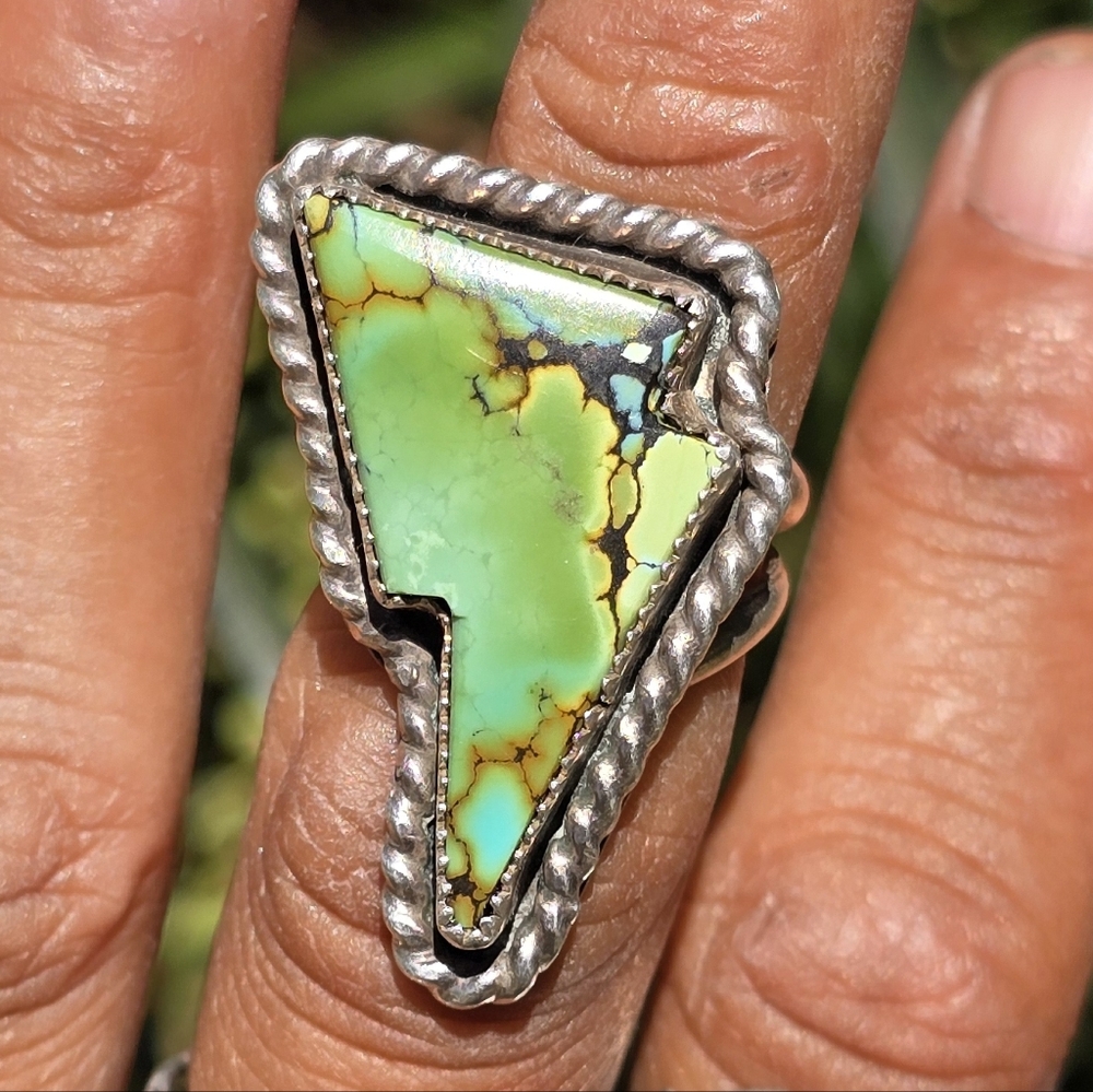 Artisan High Horse Silver handmade hubei turquoise thunderbolt 925 999 sterling